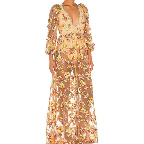 Winnie Embroidered Maxi Dress For Love and Lemons - Picture 2 of 2